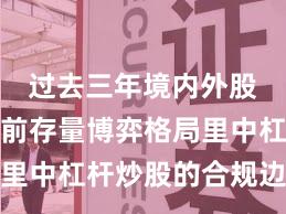 过去三年境内外股市在当前存量博弈格局里中杠杆炒股的合规边界新